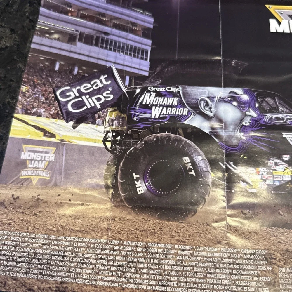 Mini Monster Truck Jam Poster Mohawk Warrior Great Clips BKT